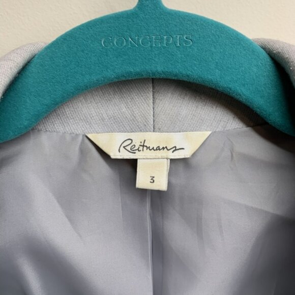Reitmans Tuxedo-Style Blazer Size 3 - Picture 3 of 12
